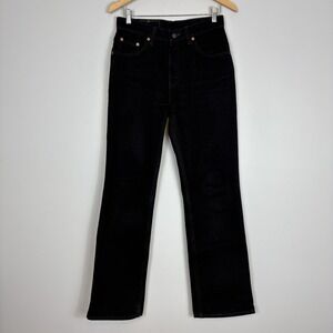 Vtg 90s Levi's 517 Bootcut Jeans Sz 11 Medium Black‎ Denim USA Red Tab Juniors